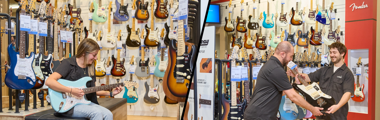 Fender at Cosmo Music Retail Store