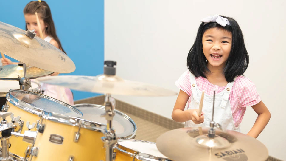 Drum Students at the Cosmo School of Music