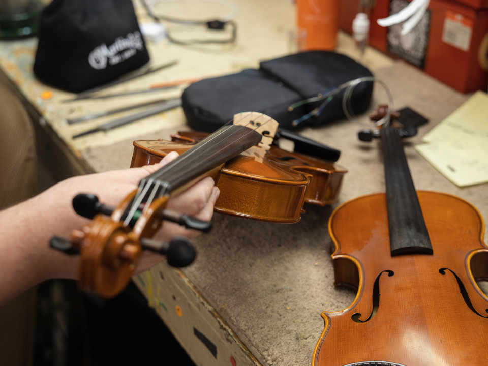 Orchestral String Instrument Repair Shop at Cosmo Music| Richmond Hill & Toronto