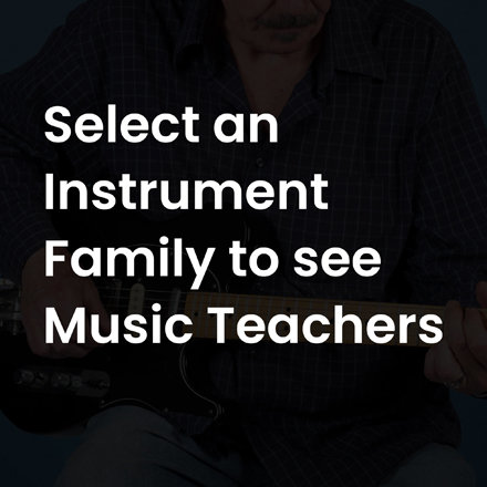 Select an Instrument Family to see Cosmo Music Teachers