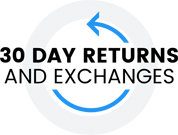 30 Returns and Exchanges Badge