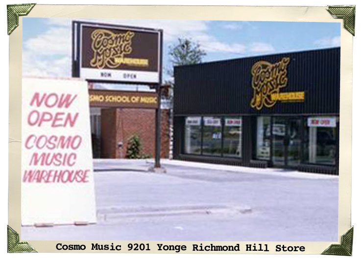 Cosmo Music 9201 Yonge St Richmond Hill Store, 1985