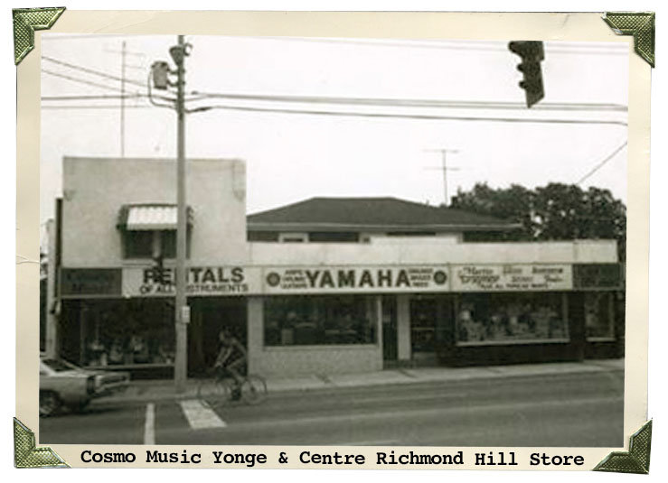 Cosmo Music Yonge & Centre Richmond Hill  Store, 1976